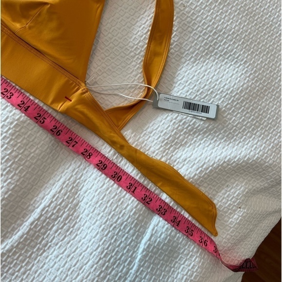 Everlane Swim Triangle Bikini Top In Yellow NWT - Picture 11 of 12